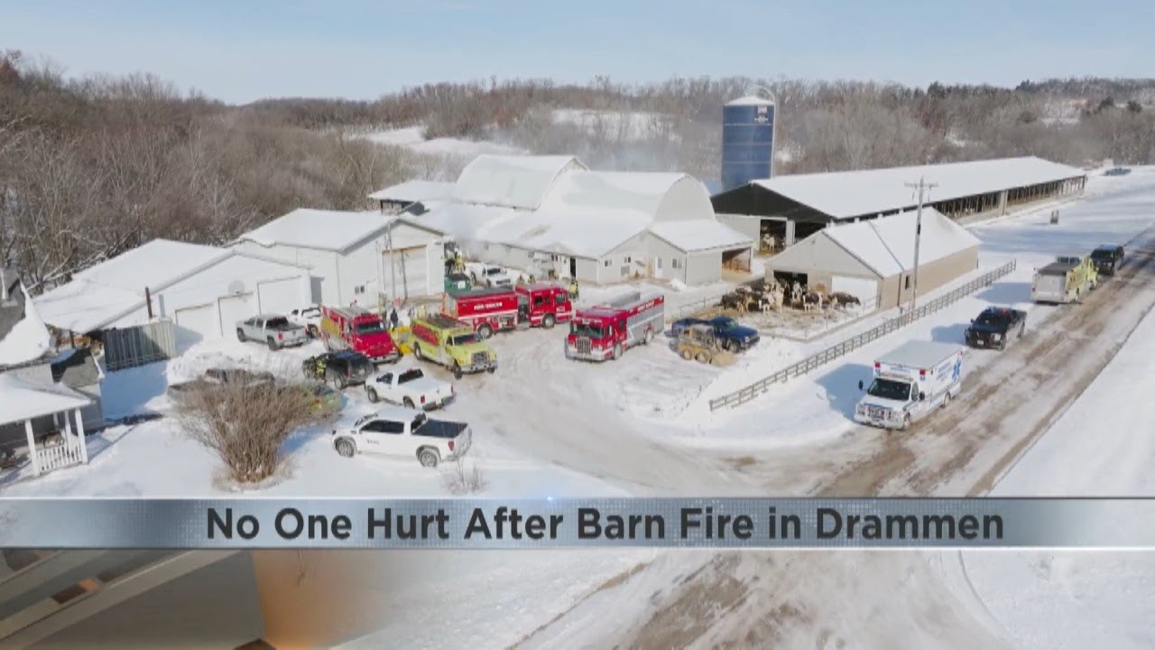 Cows okay after fire at rural Eau Claire County dairy farm - YouTube