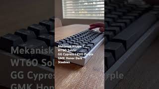 Klippe T Tactile Mechanical Keyboard Soundtest #typing #asmr #thocc #clack #relax #customkeyboard
