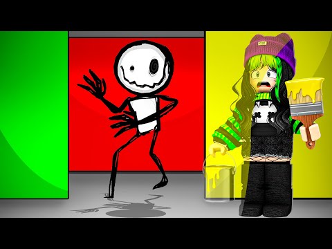ESCOLHA A COR CERTA * ou o monstro te pega! * (Roblox Color or Die)