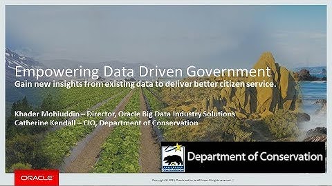 LD2017S8 (Pt 1): Empowering Data Driven Government - Oracle