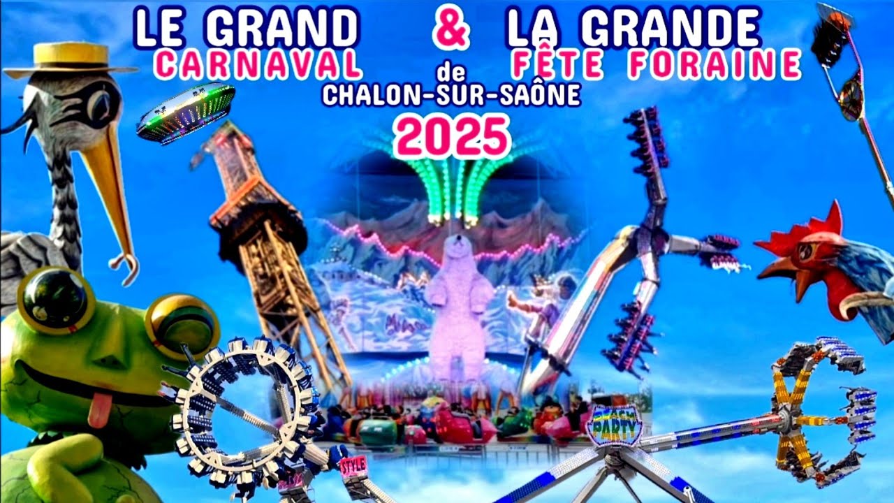 Le premier week-end du CARNAVAL de CHALON/Saône, les manèges sont de retour !
