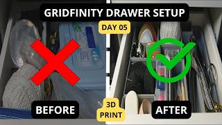 Learning 3D Printing Day 5: Gridfinity Drawer Setup & Custom Organization
