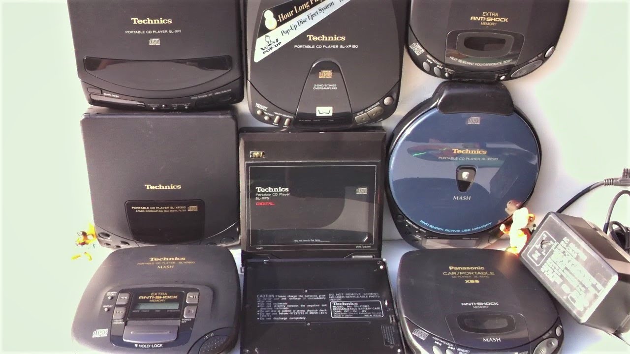 TECHNICS CD Player SL-XP5/1/150/300/340/540/600 Discman CD Walkman Portable  Compact Disc Collection