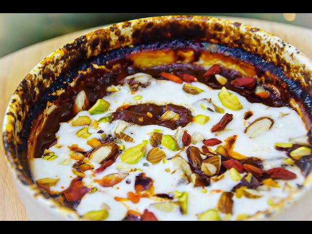 Delicious dish inspired by my visit of Abu Dhabi years ago. 
Spiced food of sliced beef to amazingly tempting meal, topped with sour milk and toasted nuts and dry fruits. There is no right spices, just use the right one by your taste. 
Ingredient's are already in my post at www.olgicanacevakitchen.com
Enjoy in this lovely Arabian dish !