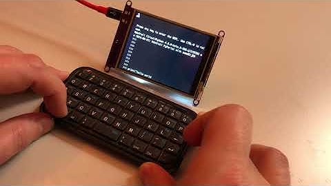 PyPortal - Tiny Bluetooth keyboard via Mu with CircuitPython "terminal" ... for a "PyPortal"