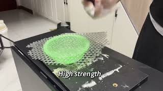 YURU Epoxy Transparent Waterproof Impact Test