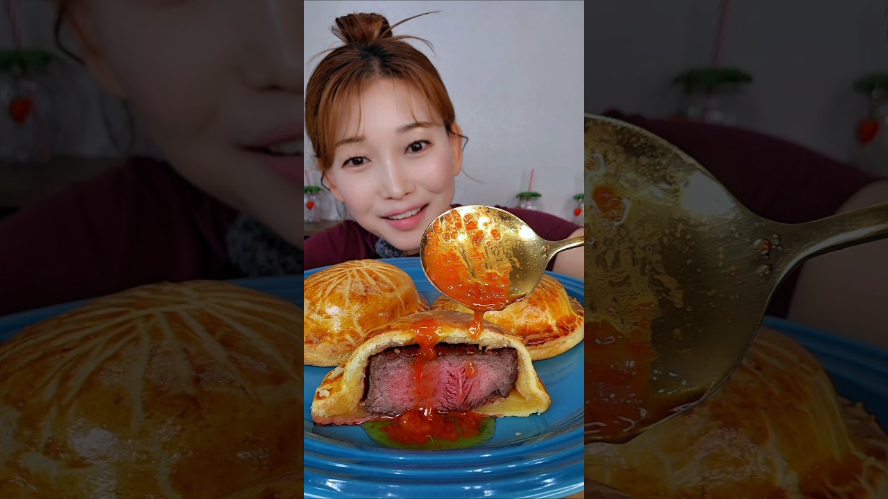 버터쿠키속에 스테이크가?! 날치알이 톡톡터지는 웰링턴 도전🤩 #청담언니 #요리하는메이크업아티스트