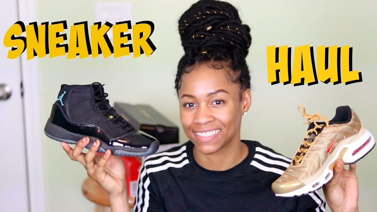 SNEAKER HAUL 2018 || Try On Haul || Gabrielle Morris - YouTube