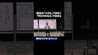 給与を決めるのはスキルじゃない。需要が高く供給が少ない「勝負どころ」の見極め術 #shorts