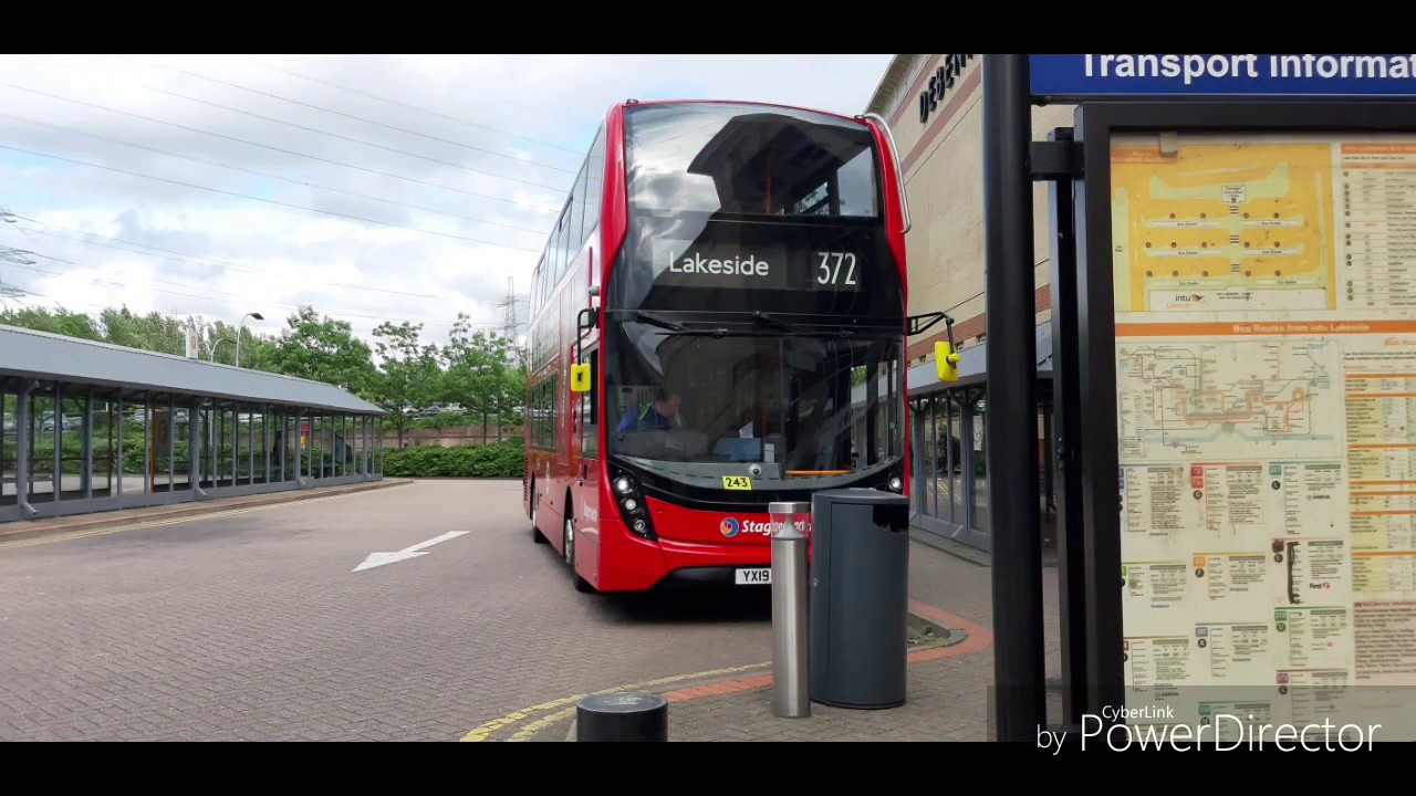 Full Route Visual. 372 Hornchurch, Town Centre - Lakeside. YX19OMF. 11079. Stagecoach London E40D SH