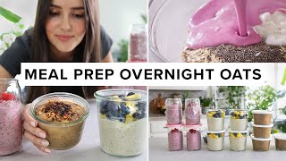 Easy OVERNIGHT OATS meal prep (1 week of breakfasts in 10 min!)