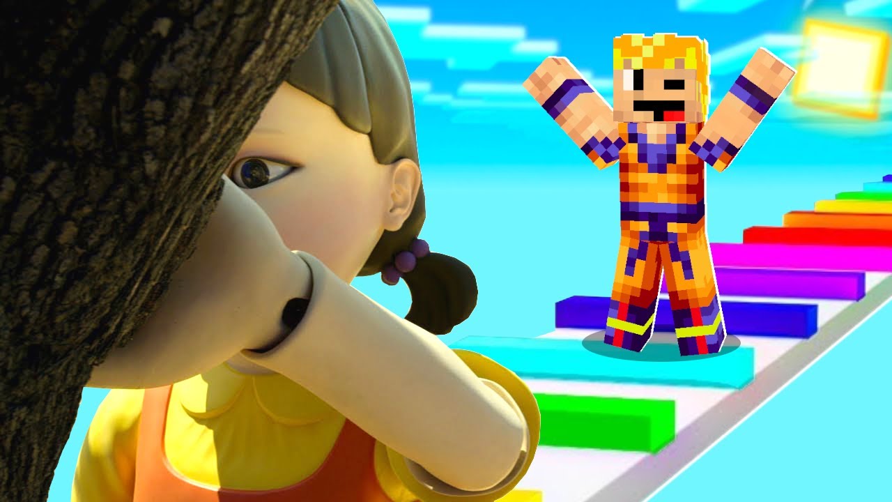 Minecraft, ale JEŚLI SIĘ RUSZĘ TO LALKA w SQUID GAME MNIE ZASTRZELI!