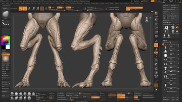 Creature sculpting in zbrush -- Part-2 Body Blocking