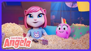 Movie Night Gone Wrong! 🍿 - Talking Angela | Kids Cartoons | WildBrain Magical Palace