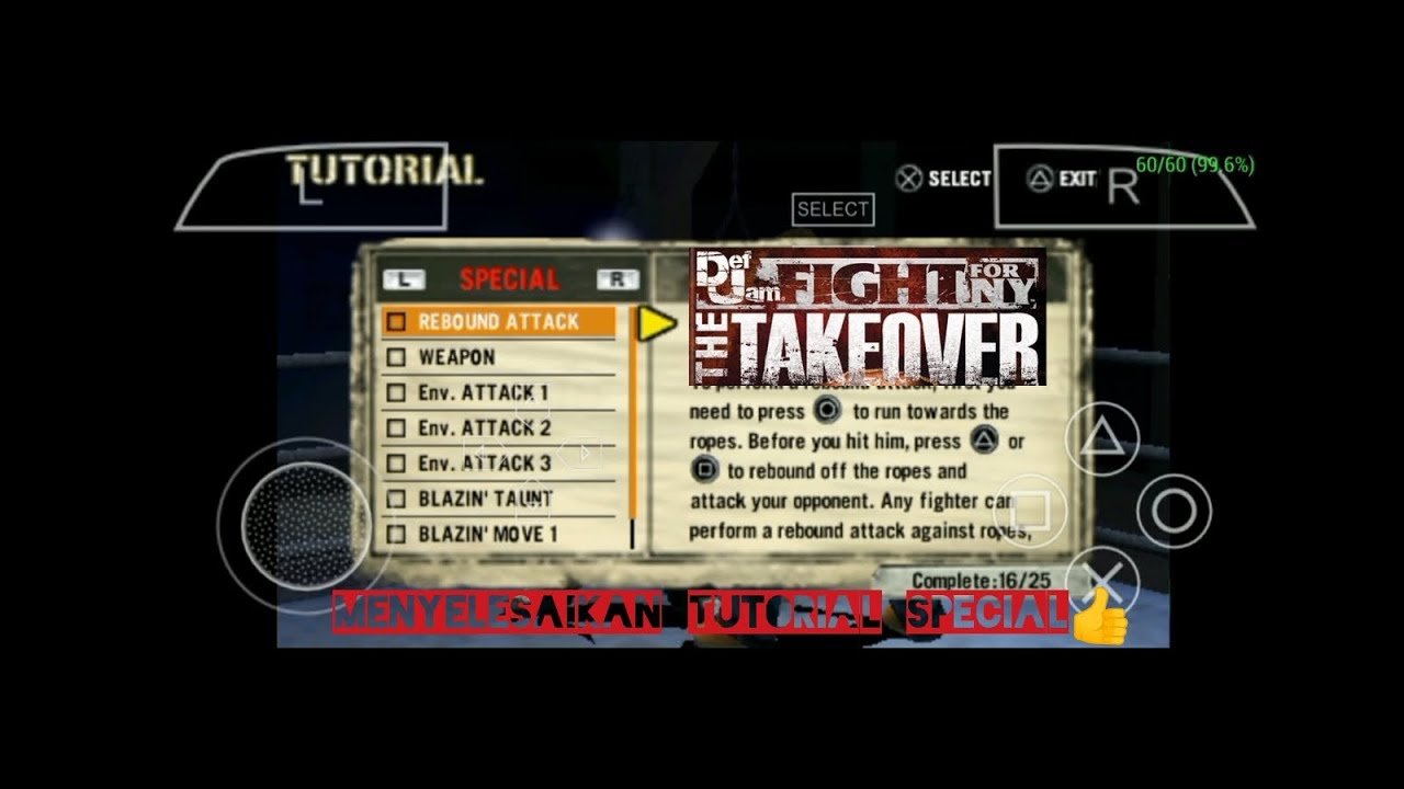 Def jam fight for NY The Takeover Menyelesaikan Tutorial Special🤜🤛👍