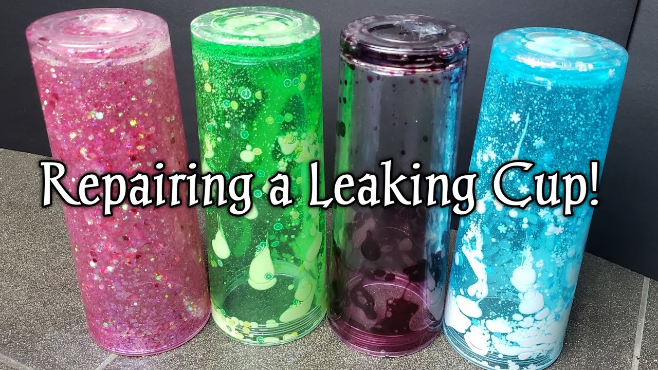 Repairing a leaking acrylic snow globe tumbler cup #sealingtumblers # ...