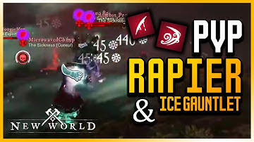 New World MMO PvP - Rapier and Ice Gauntlet PvP Gameplay,  New World MMO PvP