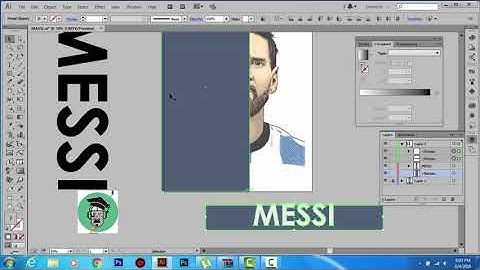 How to create a knockout Text Effect In illustrator  transparent text effect