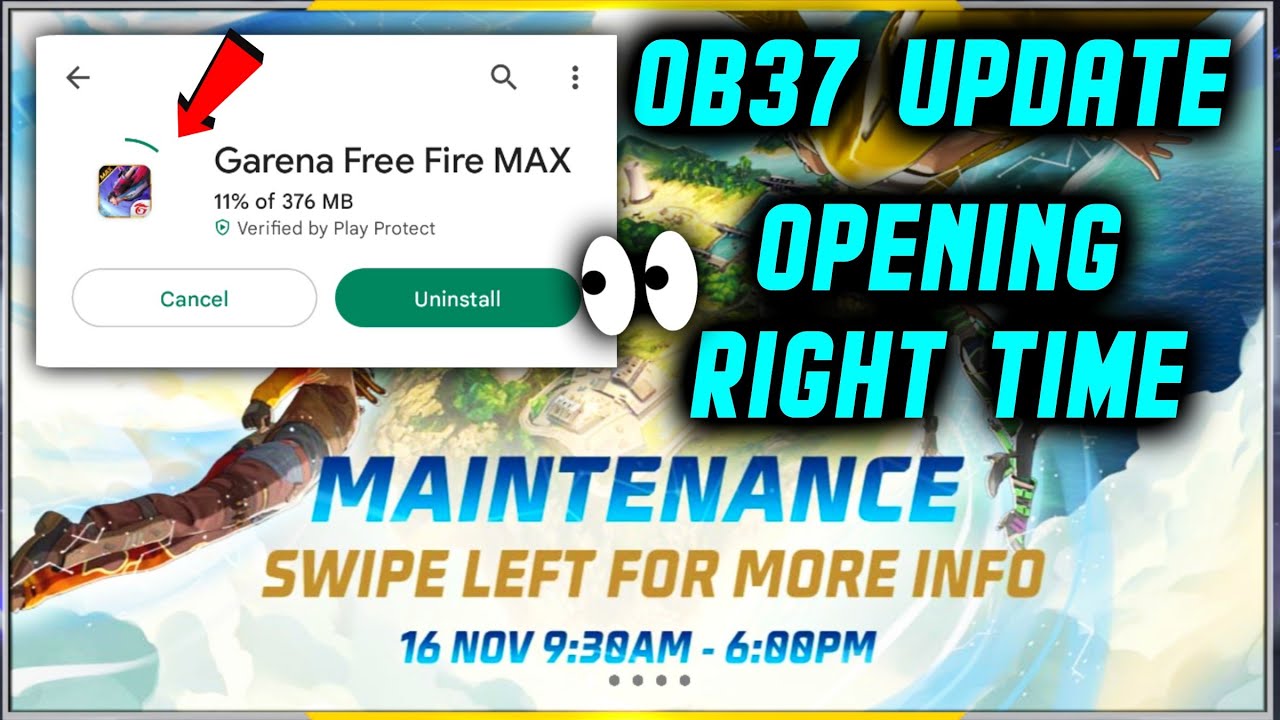HOW TO UPDATE PATCH UPDATE FREE FIRE MAX | MAINTENANCE BREAK PATCH UPDATE FREE FIRE MAX  OB37 UPDATE