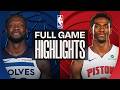 TIMBERWOLVES At PISTONS FULL GAME HIGHLIGHTS April 2 2026 