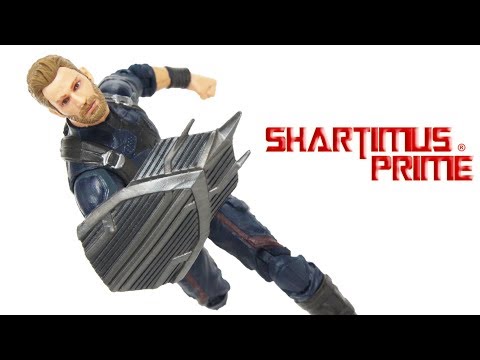 Marvel Legends Captain America Avengers Infinity War Thanos BAF Wave Movie Hasbro Figure Toy Review