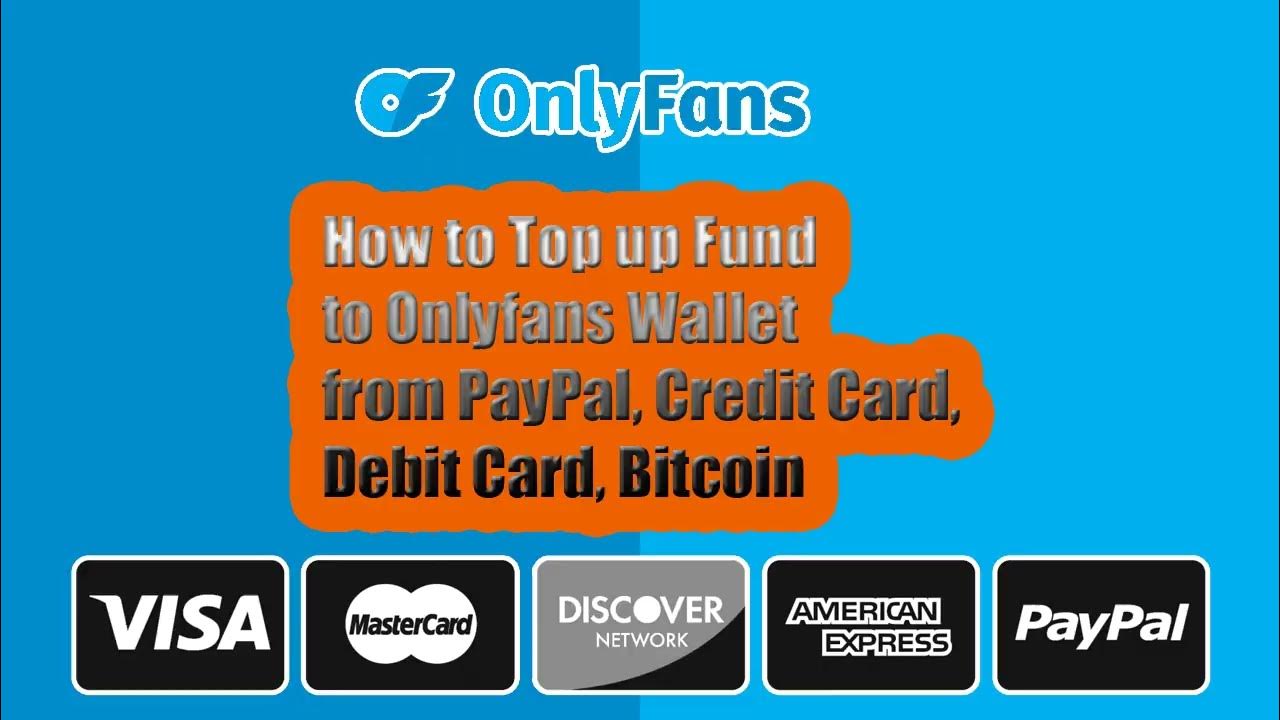 How to Top up or Add Fund to Onlyfans Wallet Credits from Paypal YouTube