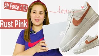 nike air force one rust pink