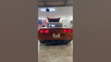 “One time for the one time”. Open headers C6 Corvette cold start up.