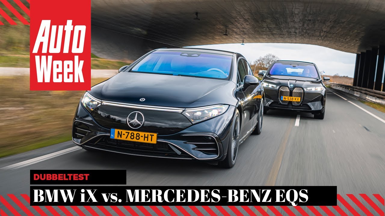 BMW iX vs Mercedes EQS - AutoWeek dubbeltest - YouTube