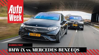 BMW iX vs Mercedes EQS - AutoWeek dubbeltest