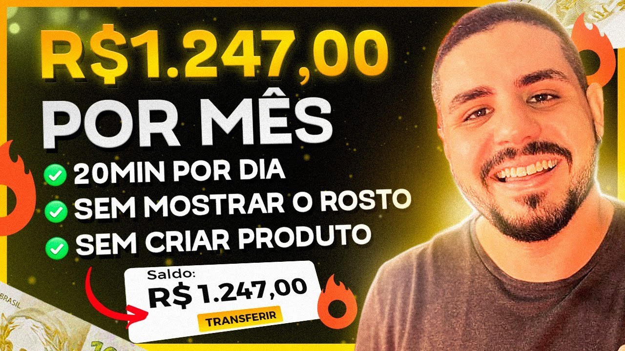 ESTRATÉGIA PARA FAZER R$ 1.247 POR MÊS NA INTERNET