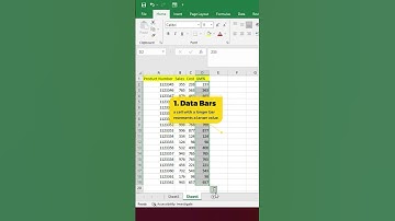 DATA VISUALIZATION & CONDITIONAL FORMATING IN EXCEL #exceltips #datavisualization #shorts