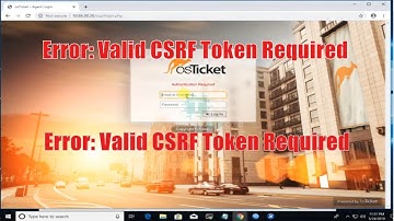 How To Fix Valid CSRF Token Required   OsTicket Ubuntu 18.04
