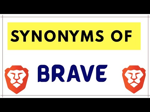 Video: Vad är synonymen till modig?