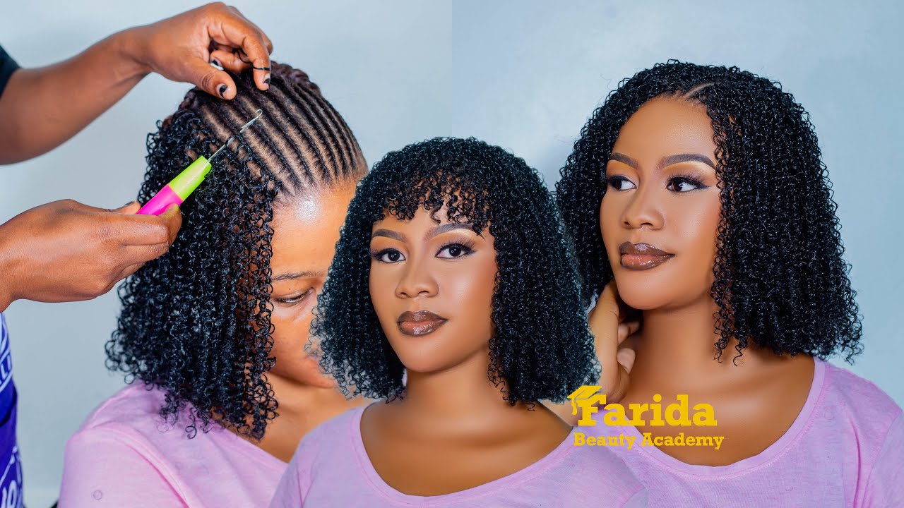 Jinsi ya kusuka Selfie ya kuchambua na Jelly | Crochet Hairstyle  | Selfie Bob Hairstyle
