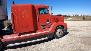 Taking a ride in my 1995 freightliner FLD120 - living the owner operator life