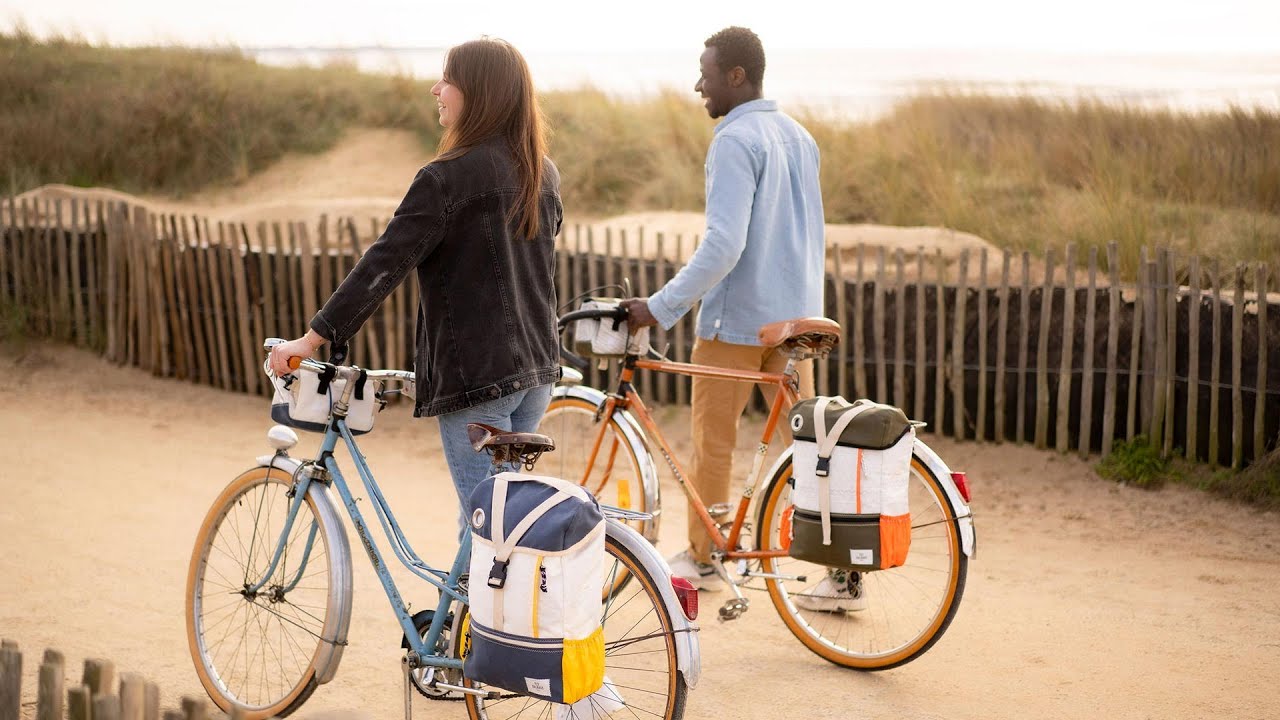 Les sacoches vélos 727 Sailbags en voile 100% recyclée