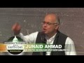 Junaid Ahmad on stage at Global Citizen 2015 Earth Day