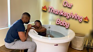 Thanksgiving Water Birth Delivery 11252021
