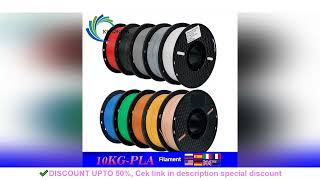 REVIEW 10KG\/22LBS Multicolor PLA filament 1KG\/Roll 1.75mm For 3D Printer Material for 3D Printing 3D