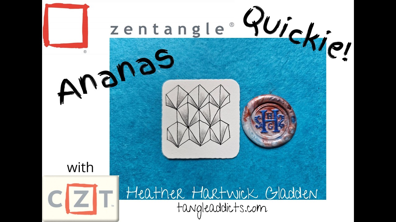 Ananas | Zentangle® Quickie - YouTube