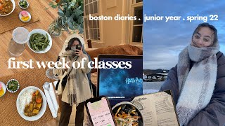 a week in my life in boston !! | spring 2022, home in isolation, online classes, back on campus