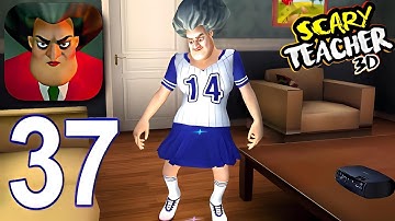 Scary Teacher 3D - Gameplay Walkthrough Part 37 New Level (Strike That) (iOS, Android)
