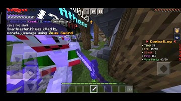 (Draconic) Eli Is Using Killaura Hotbox Reach Or Auto Clicker/#Mcpe #MinecraftPocketEdition