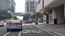 Driving Downtown - Tampa Florida USA 