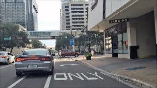 Driving Downtown - Tampa Florida USA