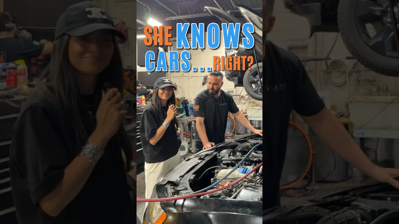 Can She Name 5 Parts Under the Hood? #caraid #shorts #care #autorepair