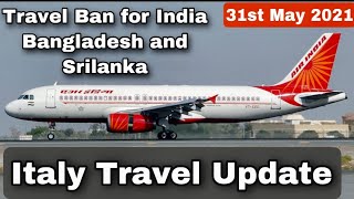 Italy Extends Travel Ban for India ,Bangladesh and Srilanka #Shorts