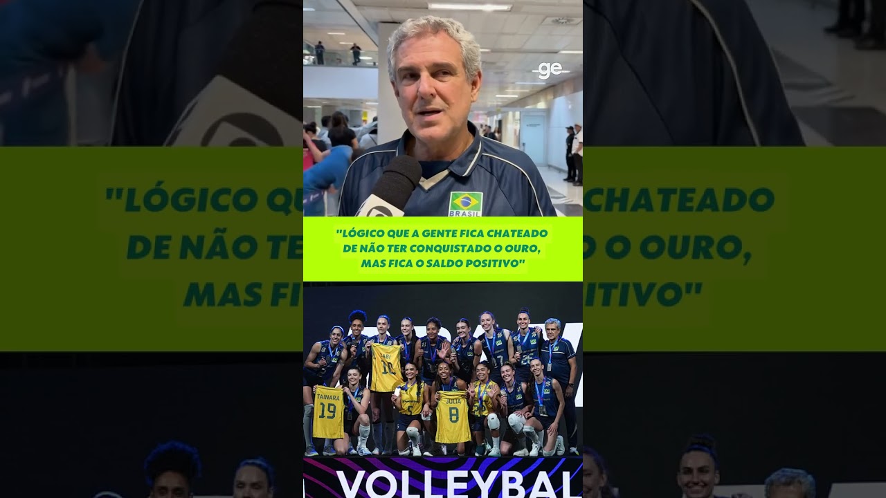 ZÉ ROBERTO SOBRE VICE NA VNL: "FICA O SALDO POSITIVO" | #shorts | ge.globo