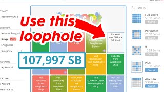 Swagbucks SWAGO Trick To Complete The Redeem Square